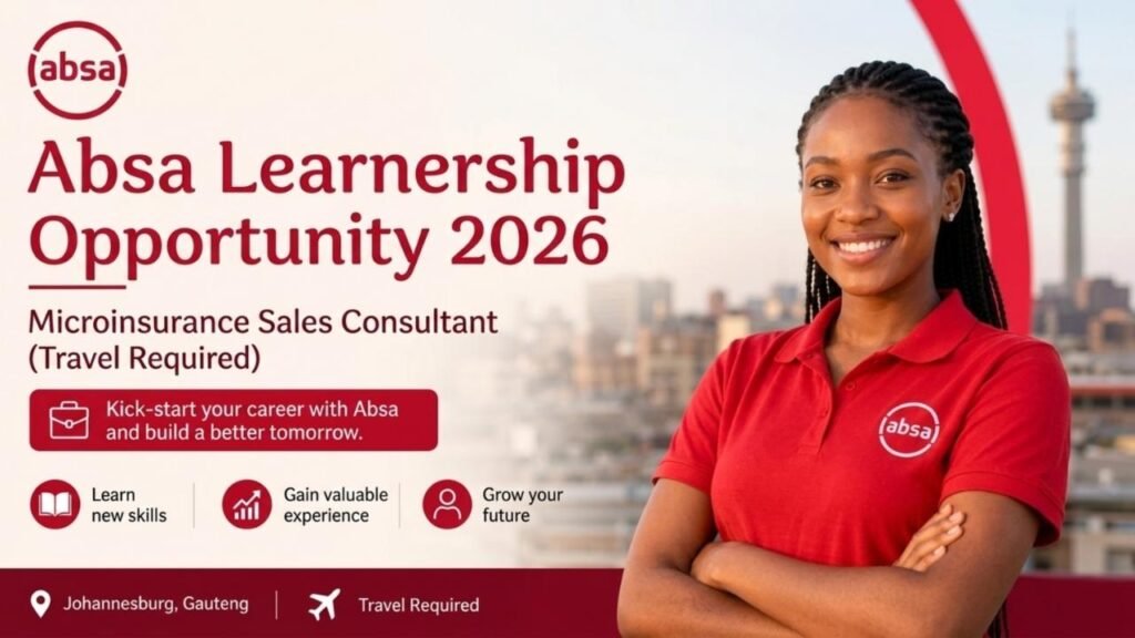 Absa Careers 2026 | Microinsurance Sales Learnership | Graduate Jobs in Johannesburg